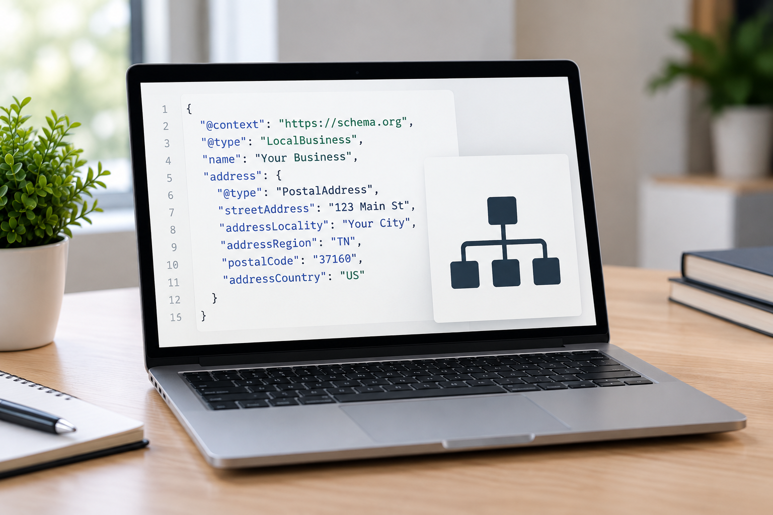 Schema and structured business information